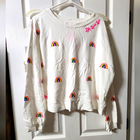 Lilly Pulitzer Tops - Lilly Pulitzer size large rainbow 🌈